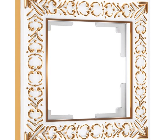 Рамка на 1 пост Antik (белое золото) (W0011523)