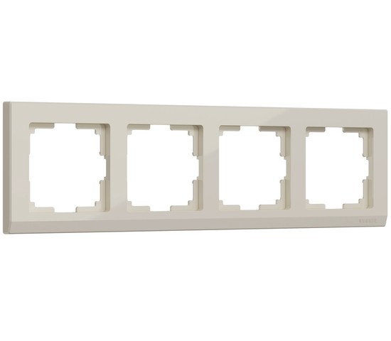 Рамка на 4 поста Stark (слоновая кость) (W0041803)