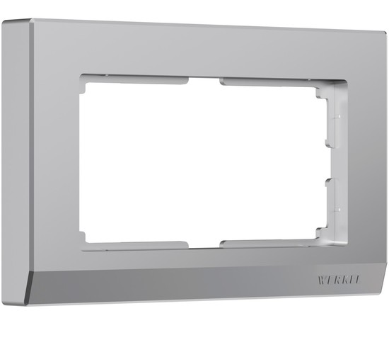 Рамка для двойной розетки Stark (серебряный) (W0081806)