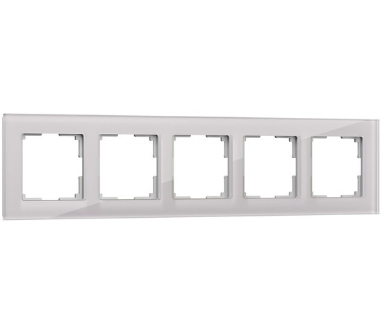 Рамка на 5 постов Favorit (дымчатый,стекло) (W0051117)