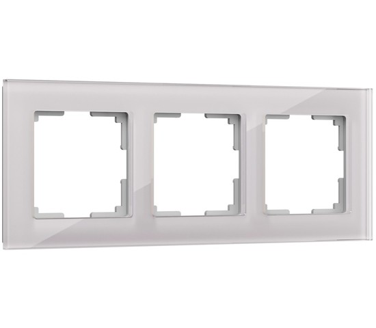 Рамка на 3 поста Favorit (дымчатый,стекло) (W0031117)