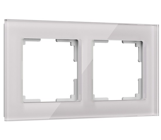 Рамка на 2 поста Favorit (дымчатый,стекло) (W0021117)