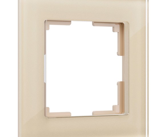 Рамка на 1 пост Favorit (шампань,стекло) (W0011111)