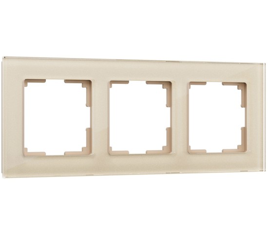 Рамка на 3 поста Favorit (шампань,стекло) (W0031111)