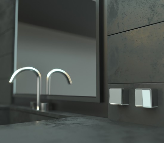 Выключатель двухклавишный Gallant (серебряный) (W5020006)