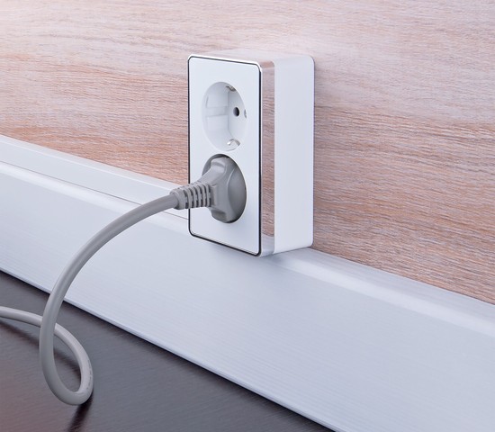 Розетка двойная с заземлением Gallant (белый) (W5072101)