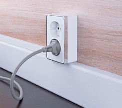 Розетка двойная с заземлением Gallant (белый) (W5072101)