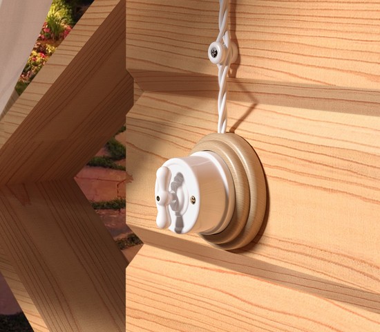 Ретро кабель витой 3х1,5 (белый) 20 м (W6453201)