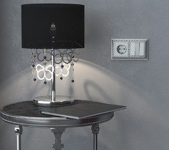 Рамка на 2 поста (матовый хром) (WL07-Frame-02)