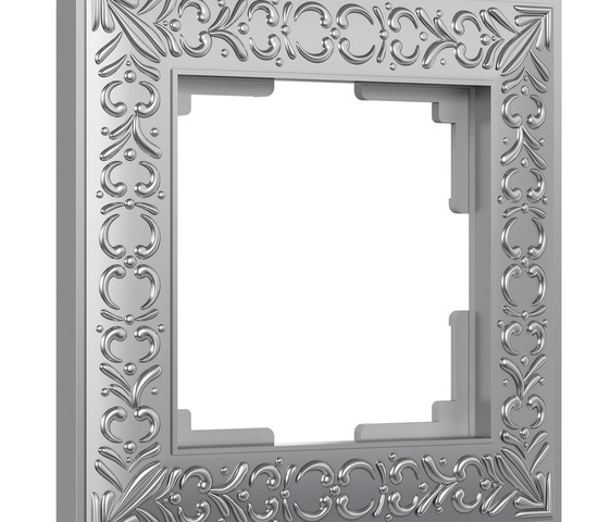 Рамка на 1 пост (матовый хром) (WL07-Frame-01)