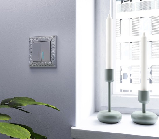 Рамка на 1 пост (матовый хром) (WL07-Frame-01)