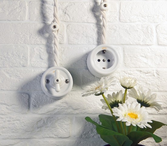 Ретро кабель витой 3х1,5 (белый) (W6453501)