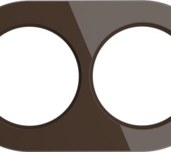 Рамка на 2 поста (Коричневый) (WL21-frame-02)