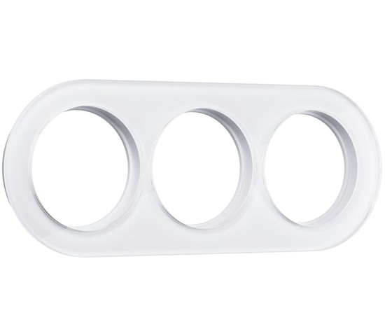 Рамка на 3 поста (Белый) (WL21-frame-03)