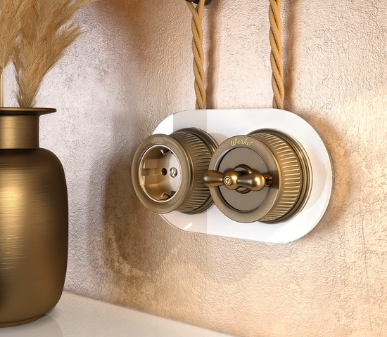 Рамка на 2 поста (Белый) (WL21-frame-02)