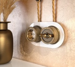 Рамка на 2 поста (Белый) (WL21-frame-02)