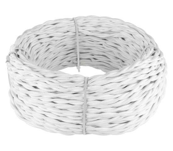 Ретро кабель витой 3х2,5 (белый) 20 м (W6453301)