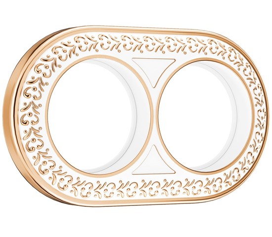 Рамка на 2 поста (белое золото) (WL70-frame-02)