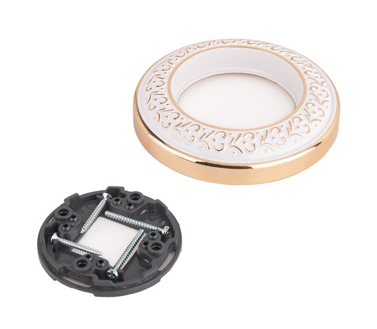 Рамка на 1 пост (белое золото) (WL70-frame-01)