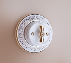 Рамка на 1 пост (белое золото) (WL70-frame-01)