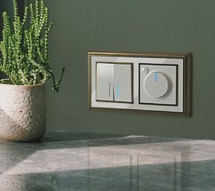 Рамка на 2 поста (бронза/белый) (WL17-Frame-02)