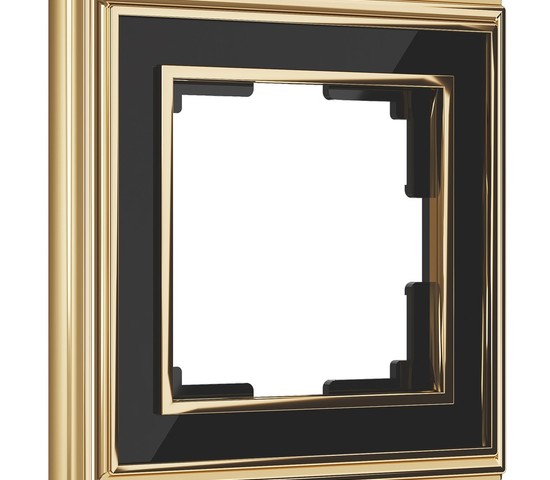 Рамка на 1 пост (золото/черный) (WL17-Frame-01)