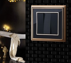 Рамка на 1 пост (золото/черный) (WL17-Frame-01)