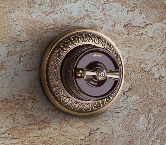 Рамка на 1 пост (бронза) (WL70-frame-01)