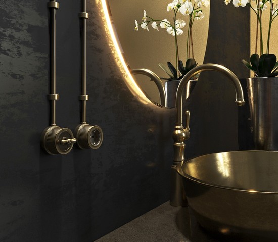 Переключатель одноклавишный (бронзовый) Ретро (W5712012)