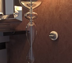 Выключатель на 4 положения двухклавишный (Матовый хром) Ретро (WL19-01-05)