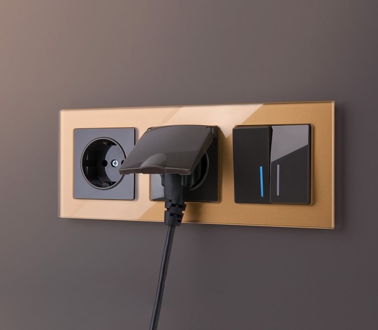 Рамка на 3 поста (бронзовый,стекло) (WL01-Frame-03)