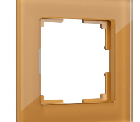 Рамка на 1 пост (бронзовый,стекло) (WL01-Frame-01)