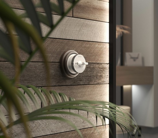 Переключатель одноклавишный Vintage (белый матовый/хром) (W5812050)