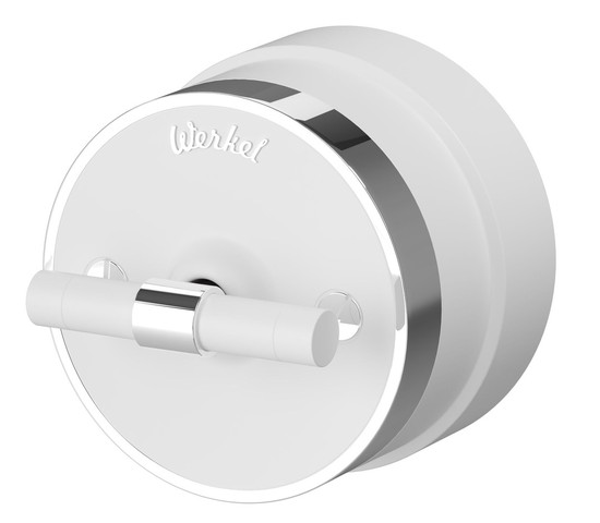 Выключатель на 4 положения двухклавишный Vintage (белый матовый/хром) (W5822050)