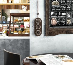 Переключатель одноклавишный Vintage (мокко матовый/хром) (W5812052)