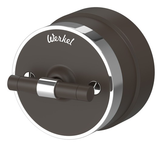 Выключатель на 4 положения двухклавишный Vintage (мокко матовый/хром) (W5822052)