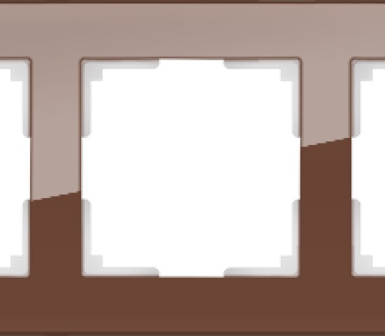 Рамка на 5 постов (мокко,стекло) (WL01-Frame-05)