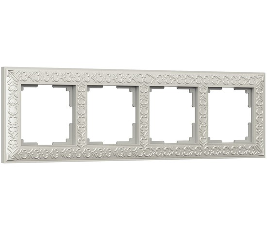Рамка на 4 поста (жемчужный) (WL07-Frame-04)