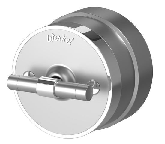 Выключатель на 4 положения двухклавишный Vintage (серебро матовый/хром) (W5822054)