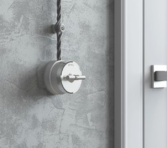 Выключатель на 4 положения двухклавишный Vintage (серебро матовый/хром) (W5822054)