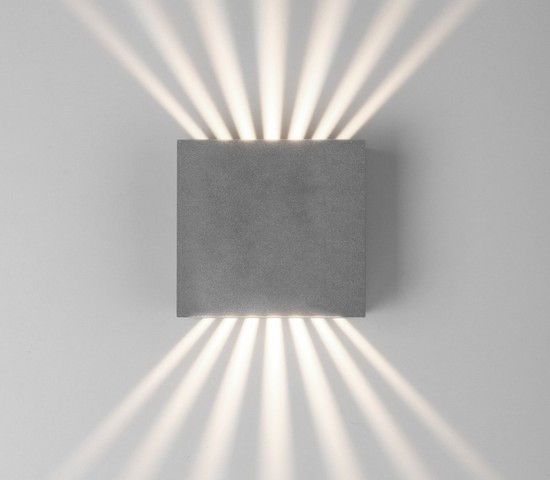 Универсальный уличный светильник Sole серый (35149/D)