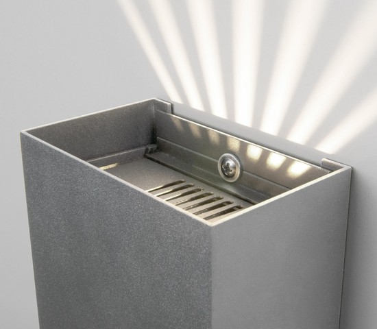 Универсальный уличный светильник Sole серый (35149/D)