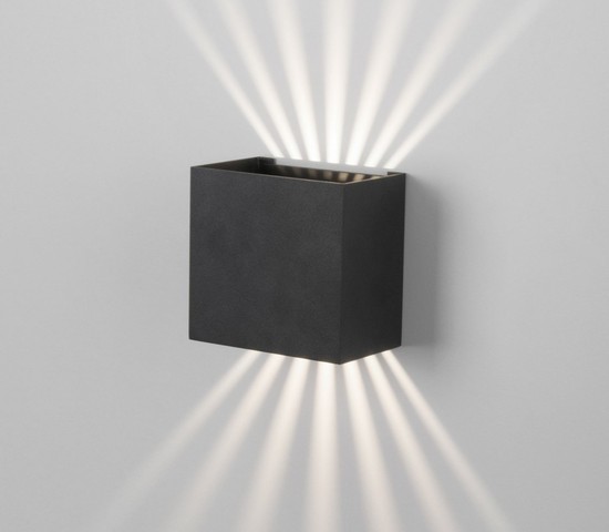 Универсальный уличный светильник Sole черный (35149/D)