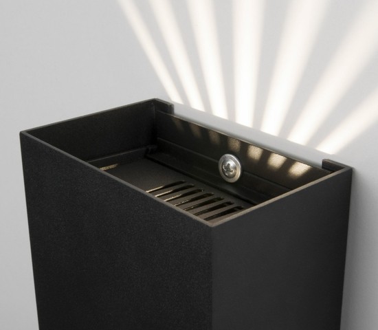 Универсальный уличный светильник Sole черный (35149/D)