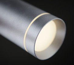 Подвесной светильник DLR023 12W 4200K хром матовый