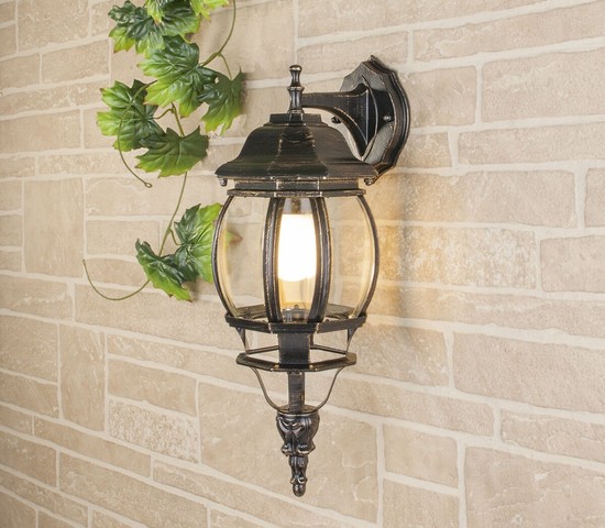 Универсальный уличный светильник 1001D черное золото / 9913-G (GL 1001D)