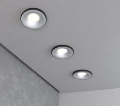 Точечный светильник 118 MR16 серебро/черный