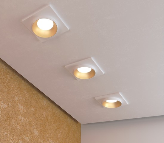 Точечный светильник 116 MR16 золото/белый