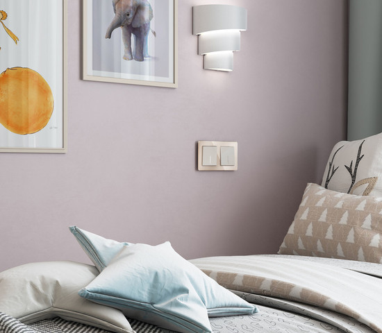 W0022743/ Рамка на 2 поста Acrylic (айвори)