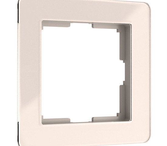 W0012743/ Рамка на 1 пост Acrylic (айвори)